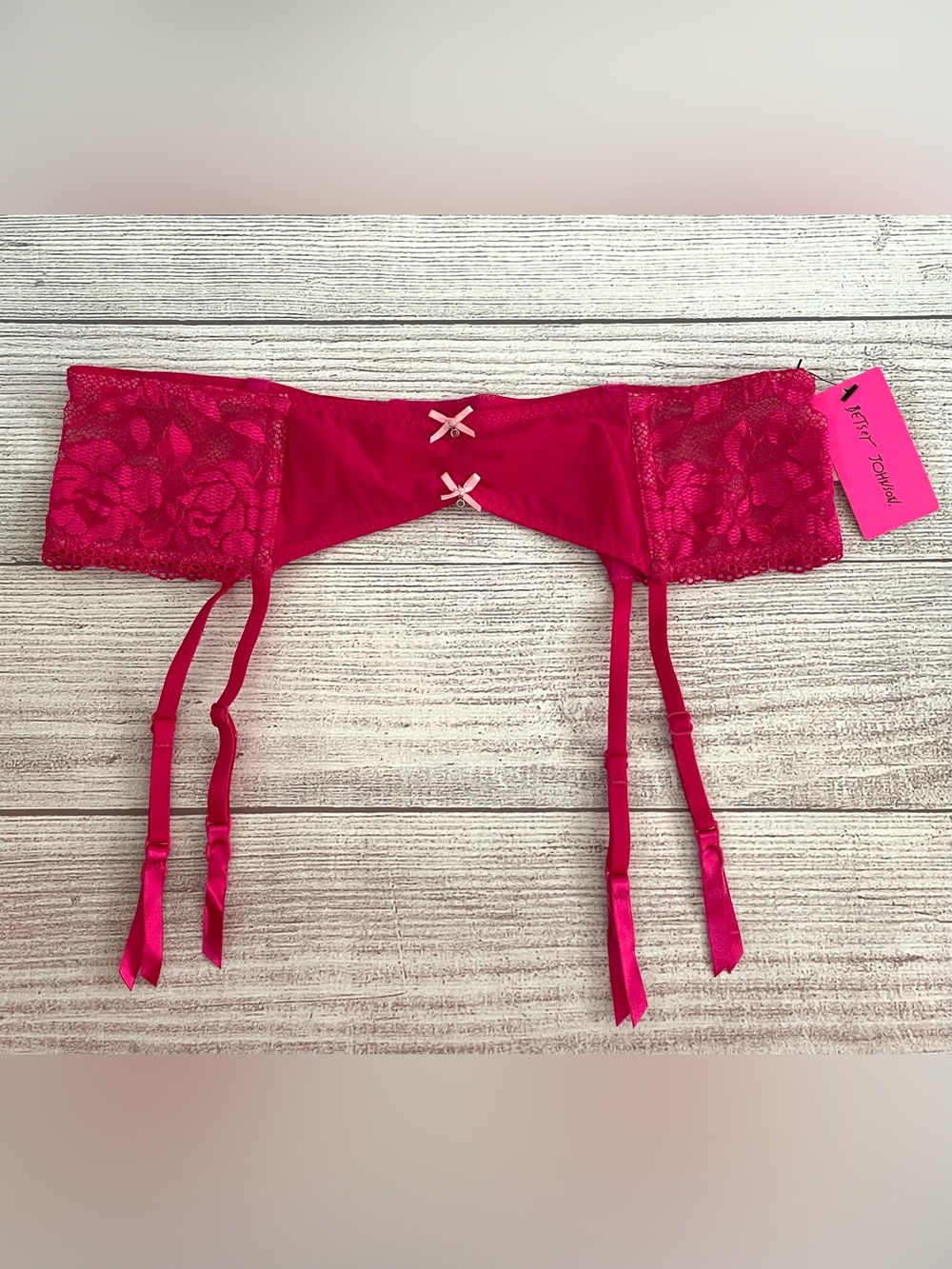 Betsey Johnson Lace Garter Belt - Dazzleberry